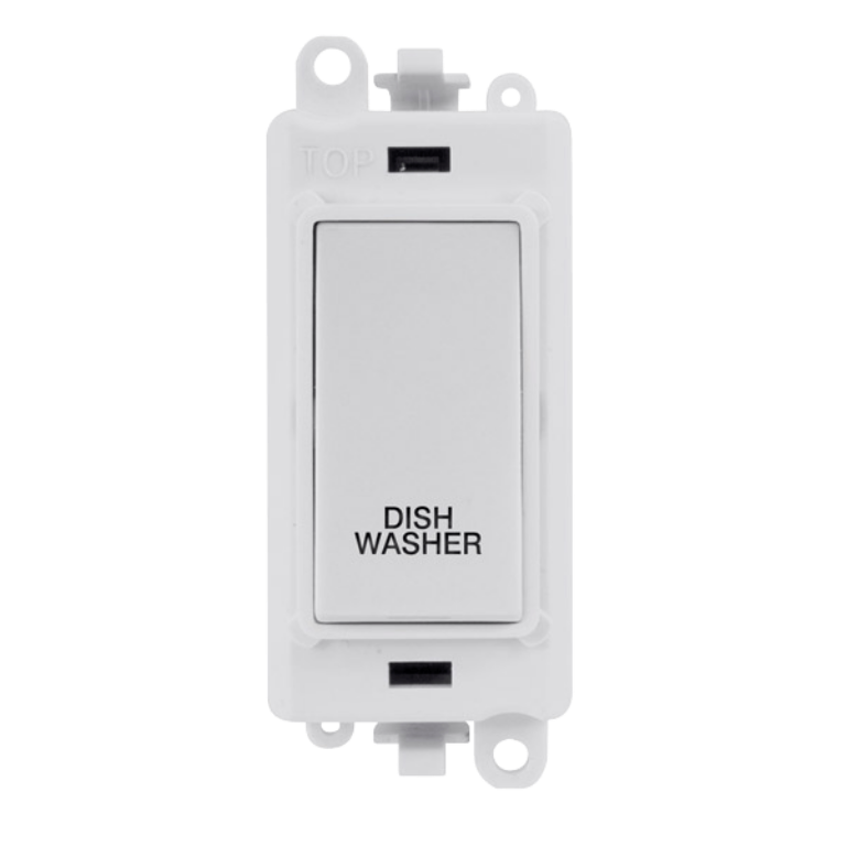 Switch, DP Module – White Insert, Printed Dishwasher