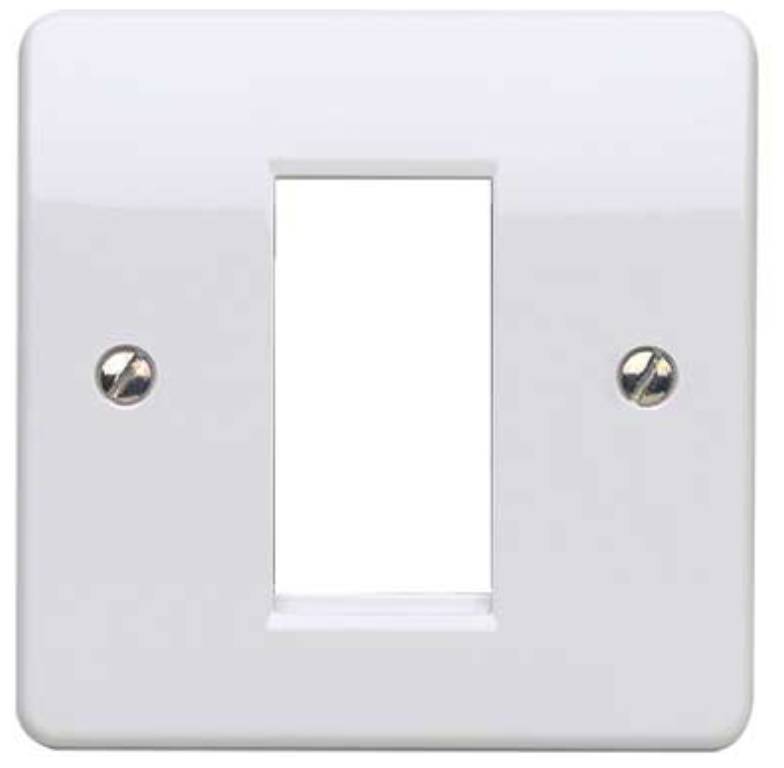 Frontplate, 1 Gang 1 Module Euro