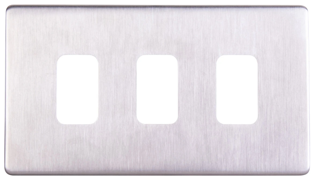 Grid Plate, 3 Gang