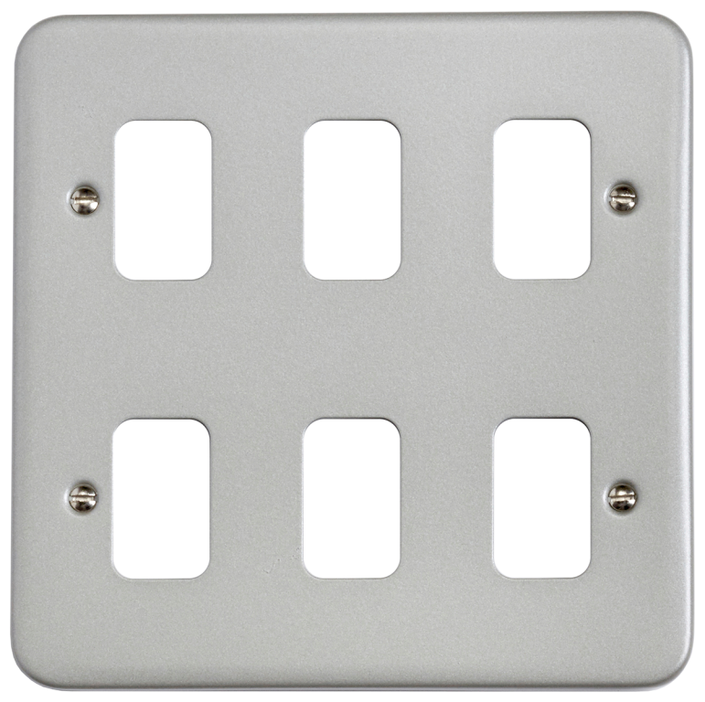 Grid Plate, 6 Gang