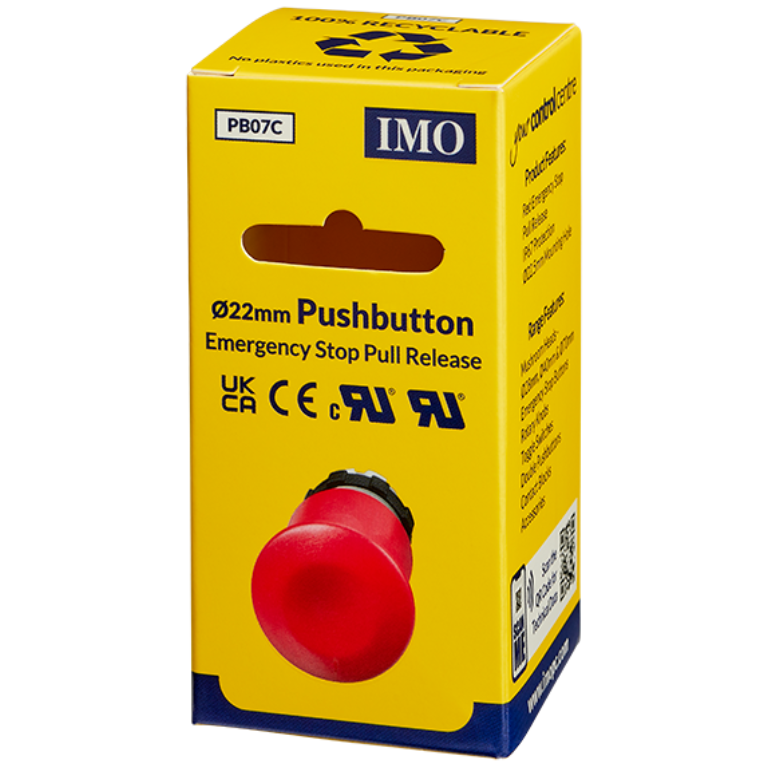 Pushbutton, Emergency Stop, BS3P45REDO
