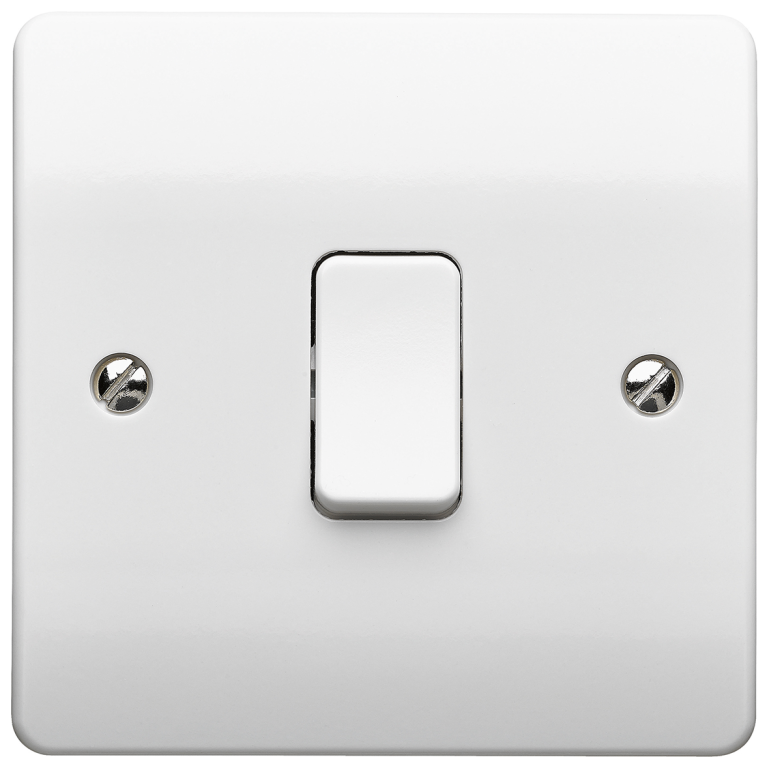 Plate Switch, 1 Gang 1 Way SP
