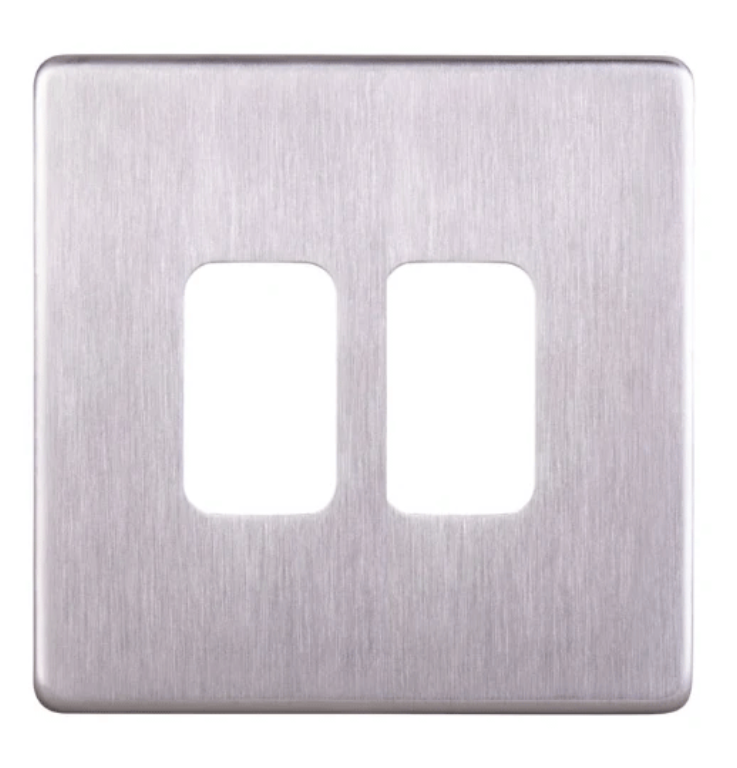 Grid Plate, 2 Gang