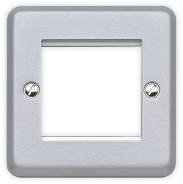 Frontplate, 1 Gang 2 Module Euro