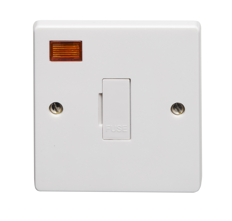 Connection Unit, Unswitched Fused c/w Neon