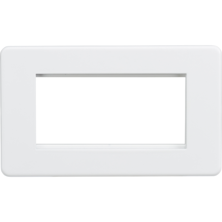 Faceplate, Screwless 4 Gang Modular