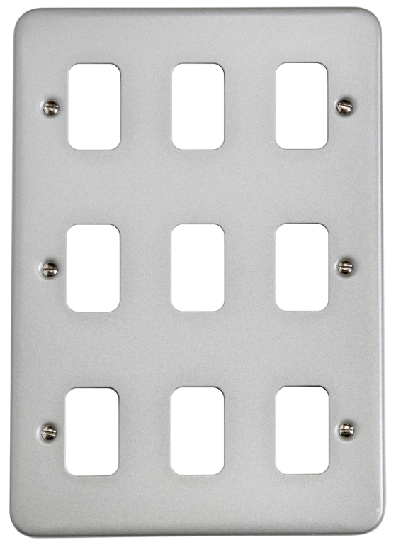 Grid Plate, 9 Gang