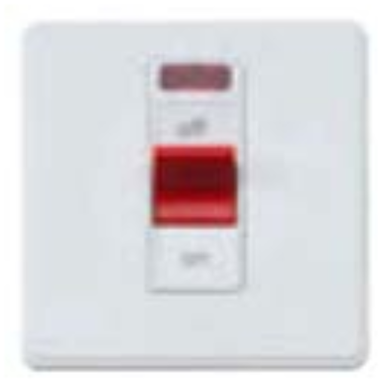 Frontplate, 1 Gang 32A DP Switch & Neon