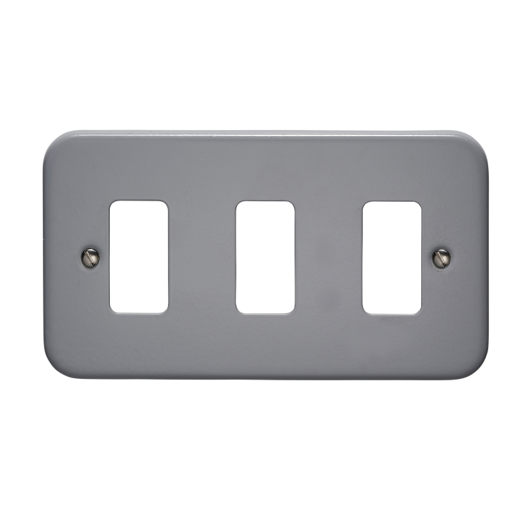Grid Plate, 3 Gang Rockergrid Surface