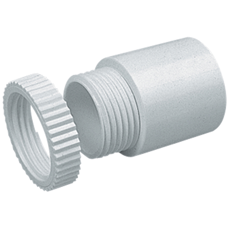 MT 20MM MALE ADAPTOR WHI