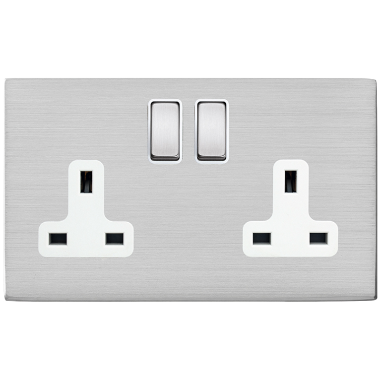 Hamln 74CSS2SS-W Socket Swd 2G 13A