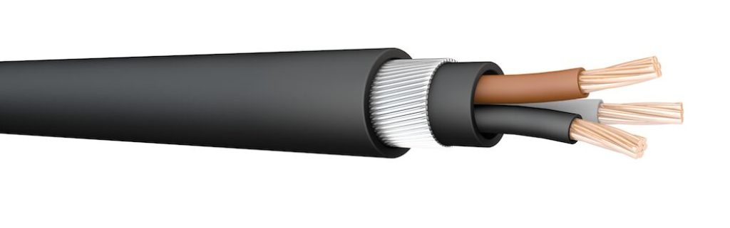 CABLE 10MM 3CORE LSF/SWA (1M)