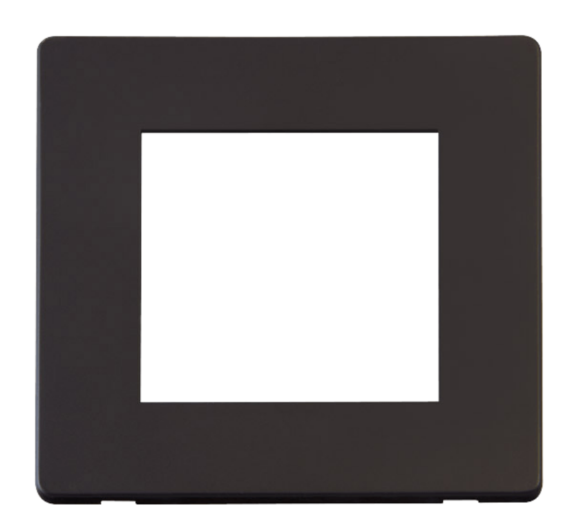 Frontplate, 1 Gang 2 Media Module