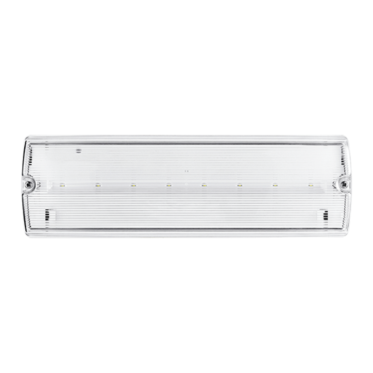 Bulkhead, Emergency LED Maintained IP65, Self-Test