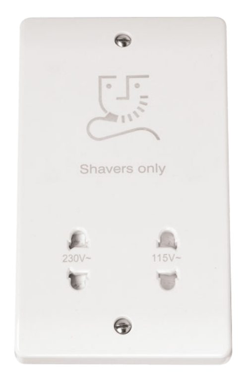 CLICK DUAL SHAVER SOCKET