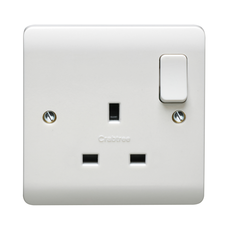 Socket, 1 Gang DP Switched Dual Earth