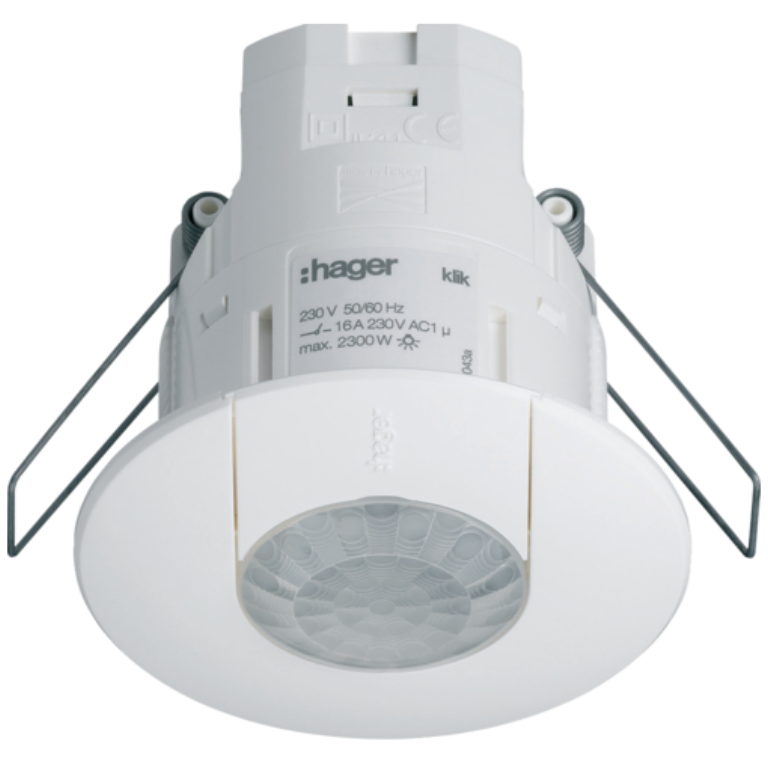 Sensor, Pre-Wired PIR Occupancy c/w 3m Lead, On/Off & Daylight Linked