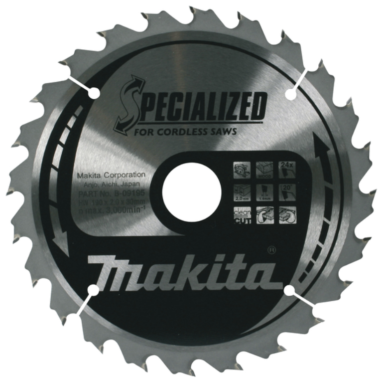 Saw Blade, Metal Cordless Circular 30 Teeth, Specialised