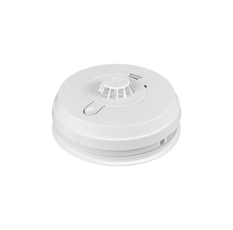 Heat Alarm, Mains Alkaline PP3 Battery, Back-up c/w Easi-fit Base