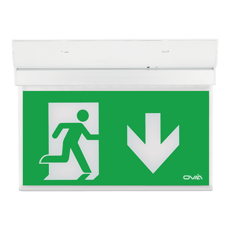Ovia OVEM6211D LED Ex/Sign Wall Down 2W