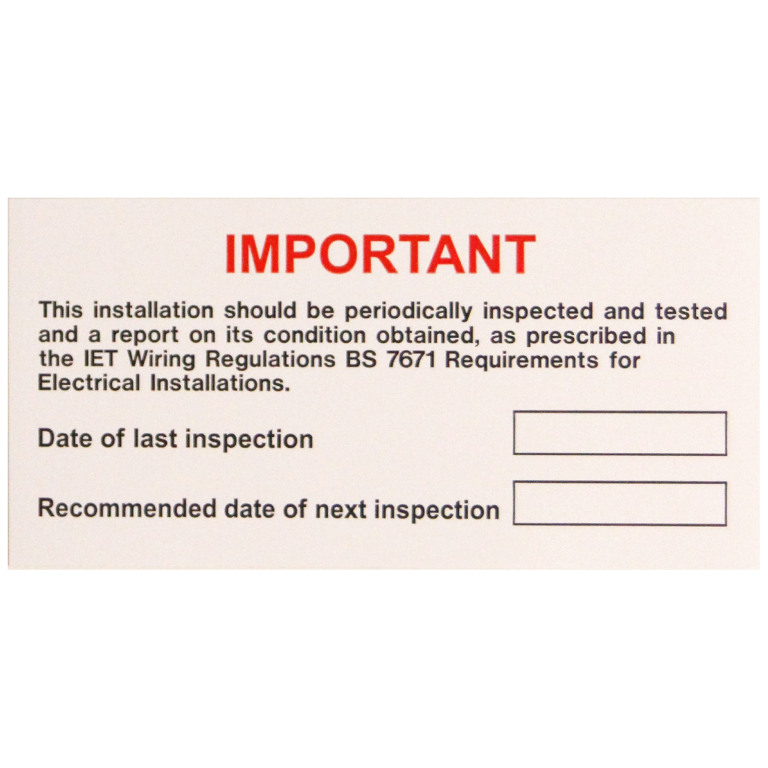 LABEL-PERIODIC INSPECTIO