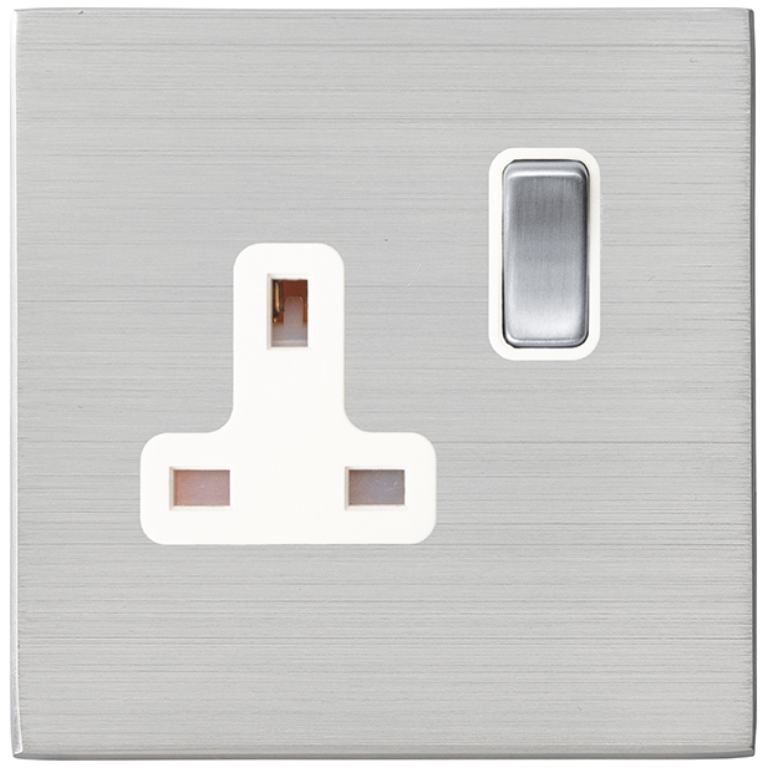 Hamln 7G24SS1SS-W Socket Swd 1G 13A